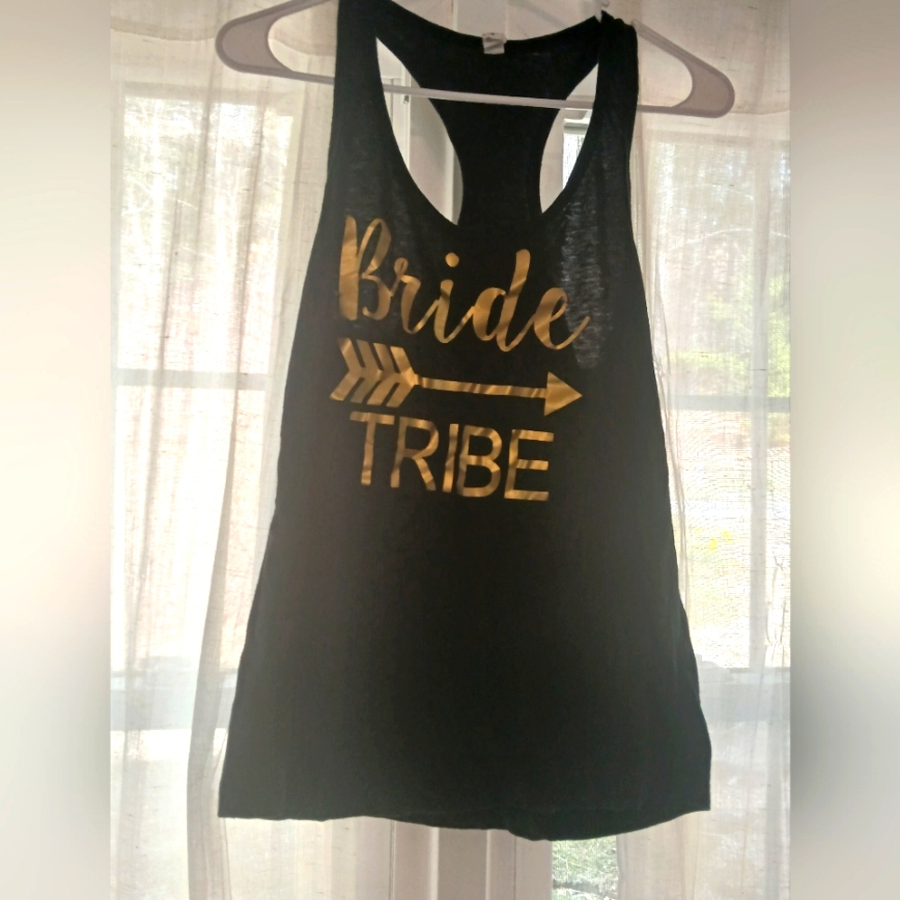 Black and Gold Women's Tank Top